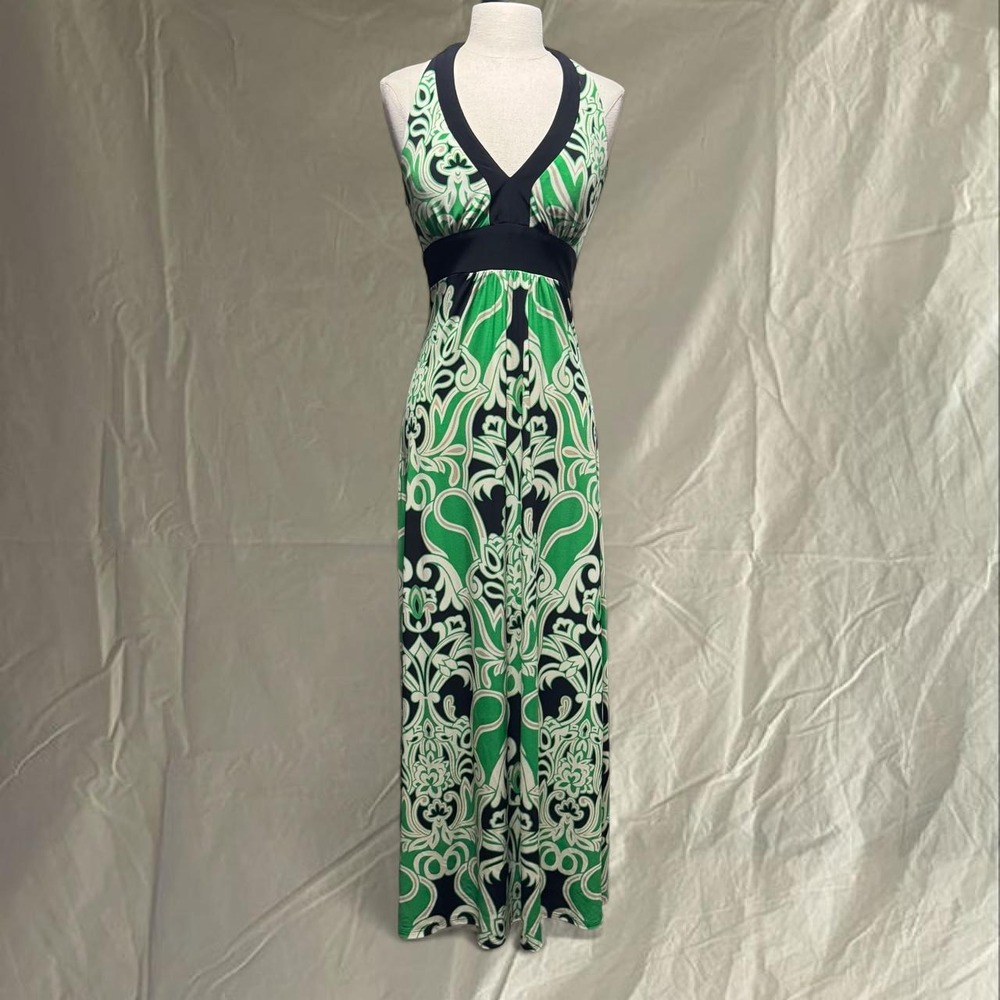 Fitted Halter Maxi Dress